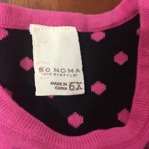 Little Girls Polka Dot Sweater - Picture 4 of 4